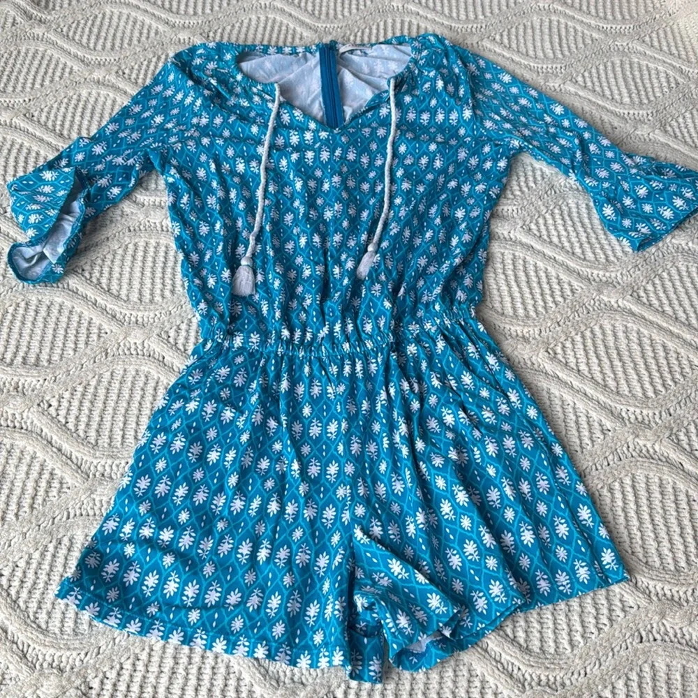 Cabana life blue size small romper - Picture 1 of 4